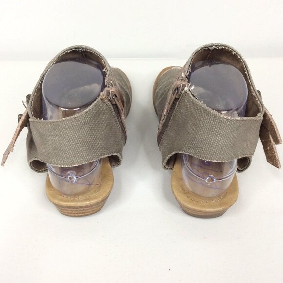 Blowfish Malibu Womens Balla Sandal 7.5 Gladiator Zip Buckle Open Toe Canvas - Picture 3 of 12